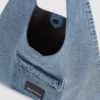 Bolso shopper hobo de denim