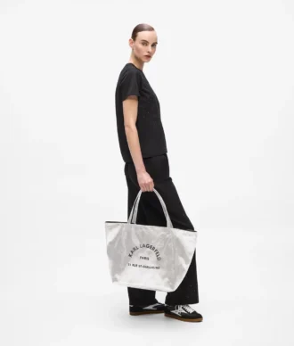 Bolso shopper metalizado Rue St-Guillaume
