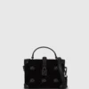 Bolso tipo baúl con candado K/Autograph y pedrería