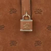 Bolso tipo baúl de ante con candado K/Autograph