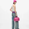 Bolso tipo bolera con hebilla