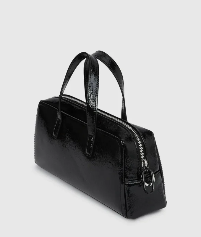 Bolso tipo bowling brillante