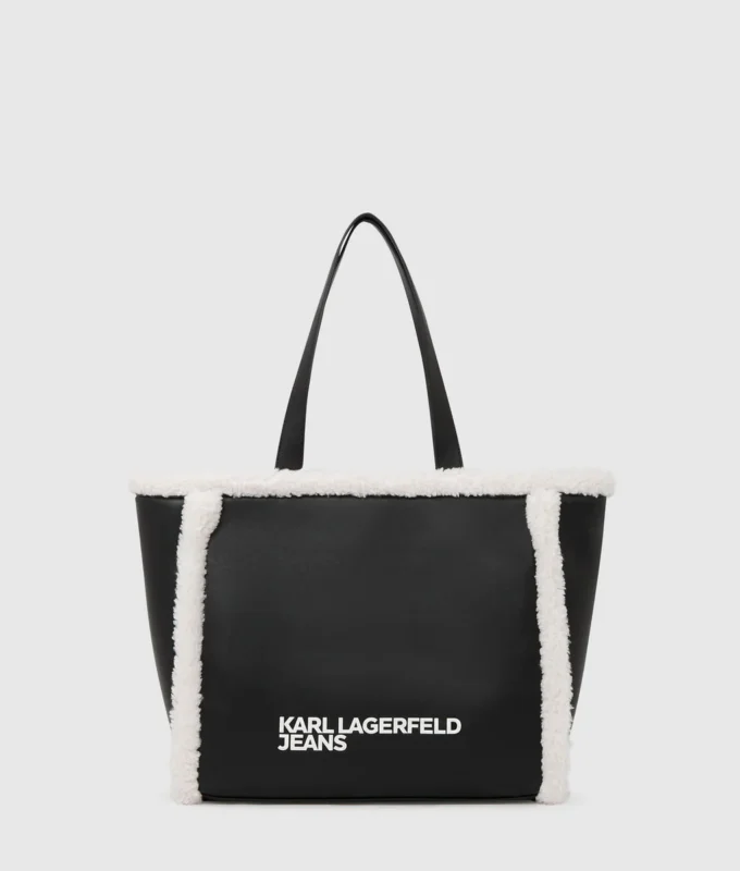 Bolso tote de piel de oveja