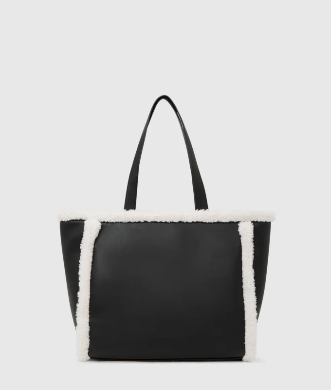 Bolso tote de piel de oveja