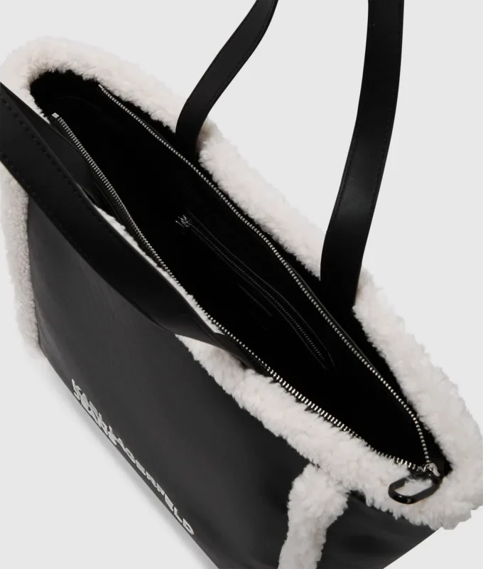 Bolso tote de piel de oveja