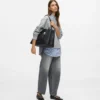 Bolso tote grande liso Ikon