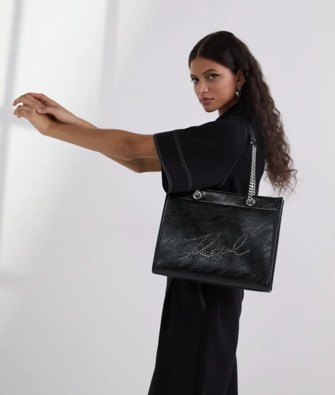 BOLSO TOTE MEDIANO CON TACHUELAS K/SKUARE