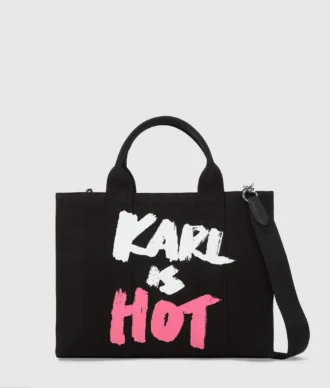 Bolso tote mediano exclusivo «Karl is hot»
