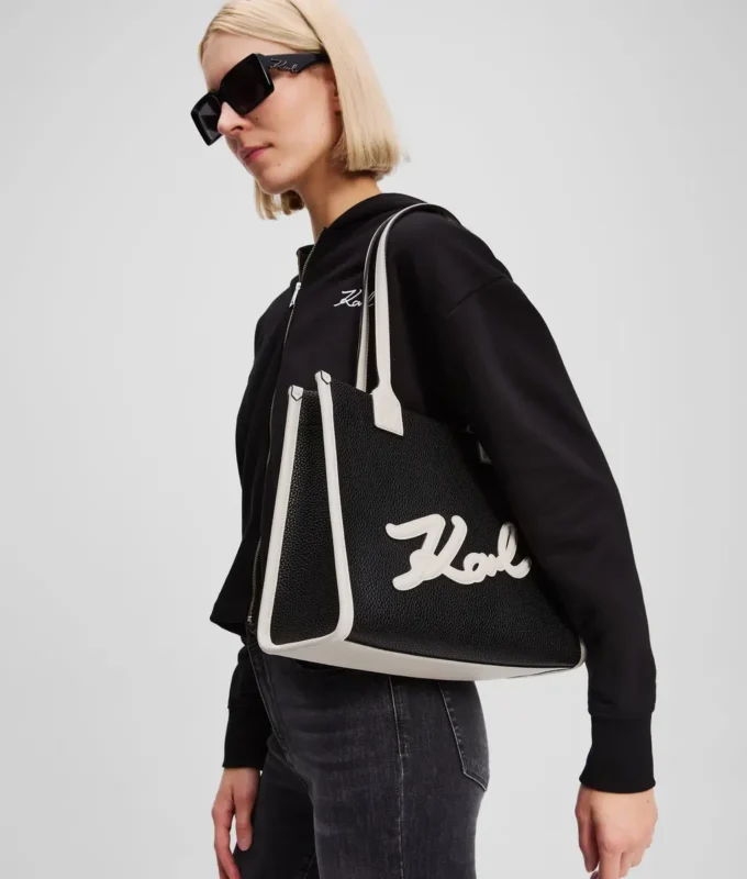 BOLSO TOTE MEDIANO K/SKUARE GRAINY