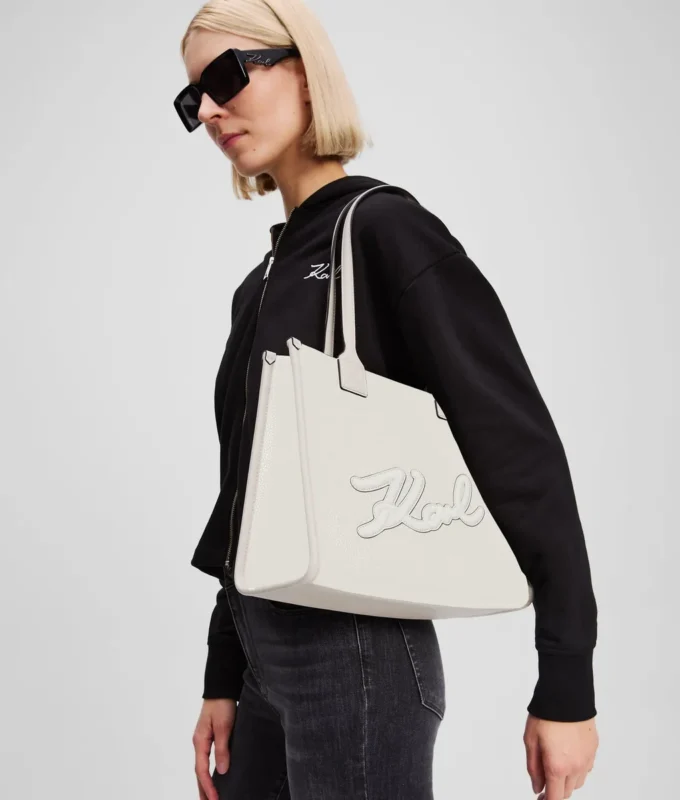 BOLSO TOTE MEDIANO K/SKUARE GRAINY