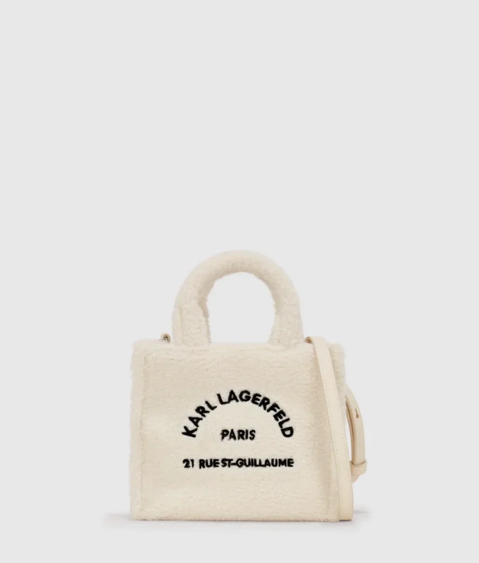 Bolso tote mini de piel de oveja Rue St-Guillaume