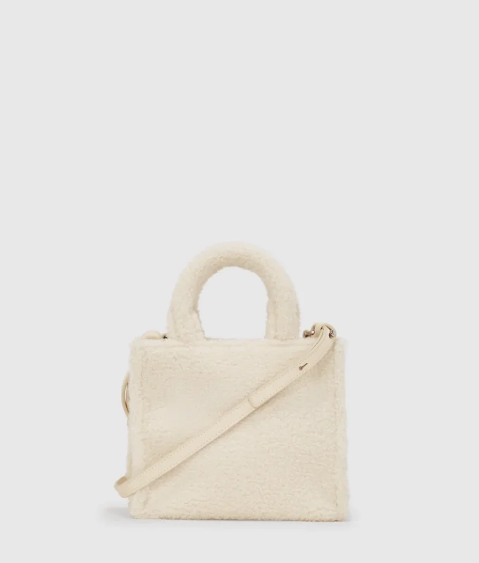 Bolso tote mini de piel de oveja Rue St-Guillaume