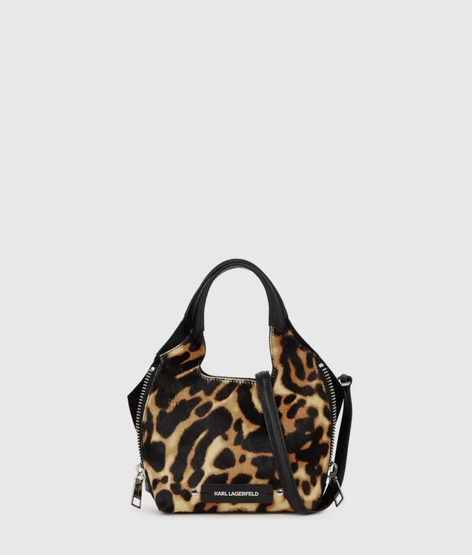 Bolso tote mini leopardo K/Hardware