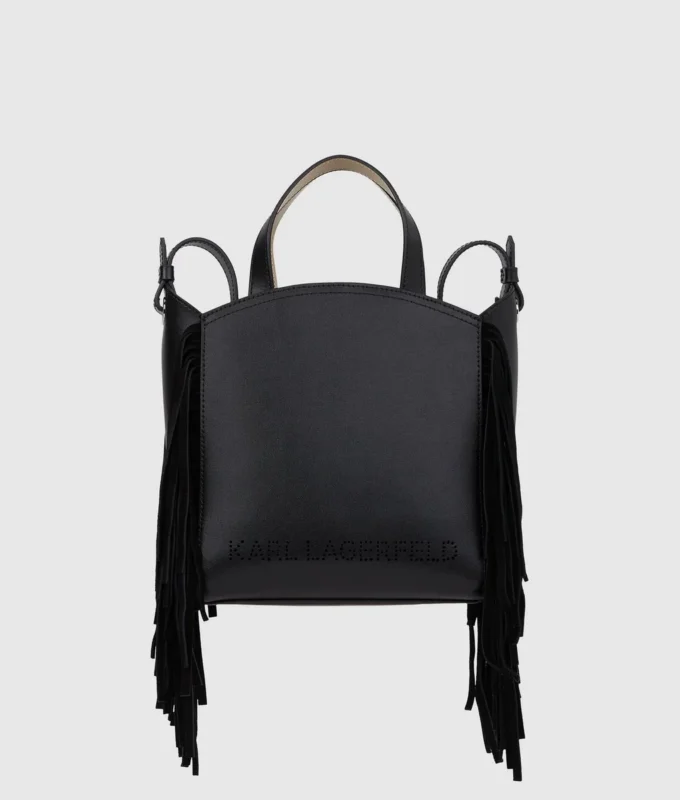 Bolso tote pequeño con flecos K/Circle