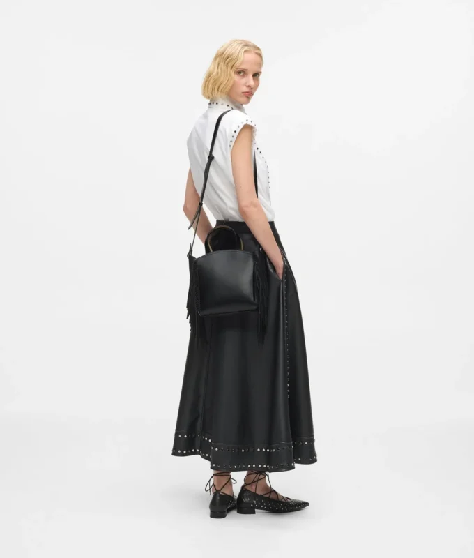 Bolso tote pequeño con flecos K/Circle