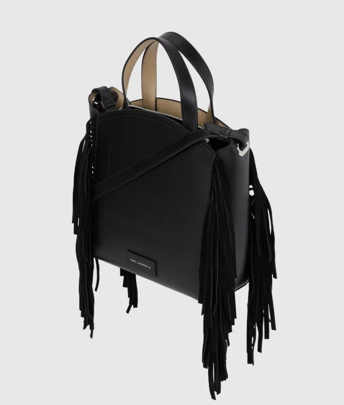 Bolso tote pequeño con flecos K/Circle