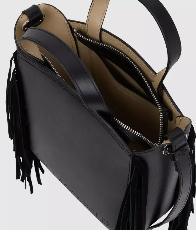 Bolso tote pequeño con flecos K/Circle