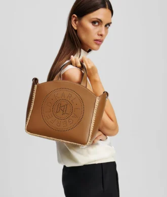 BOLSO TOTE PEQUEÑO PERFORADO K/CIRCLE