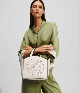 BOLSO TOTE PEQUEÑO PERFORADO K/CIRCLE