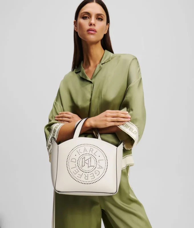 BOLSO TOTE PEQUEÑO PERFORADO K/CIRCLE