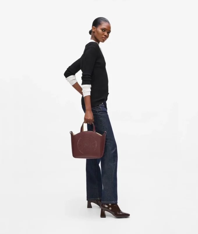 BOLSO TOTE PEQUEÑO PERFORADO K/CIRCLE