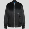 BOMBER DE SATÉN OVERSIZE