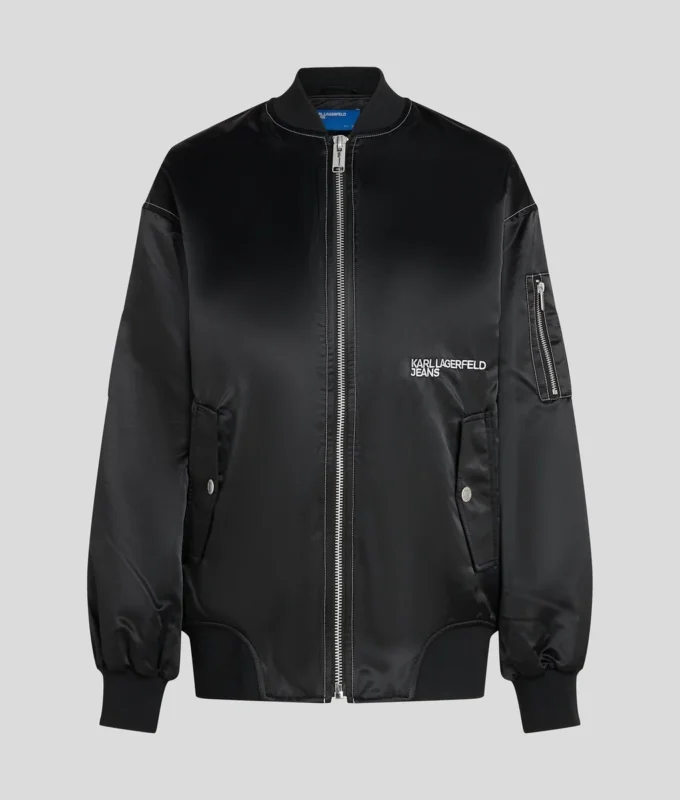 BOMBER DE SATÉN OVERSIZE