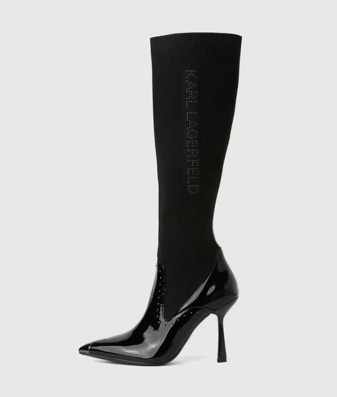 Botas altas con tachuelas Pandara