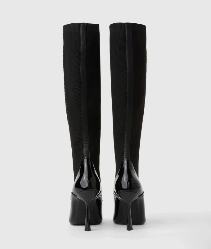 Botas altas con tachuelas Pandara