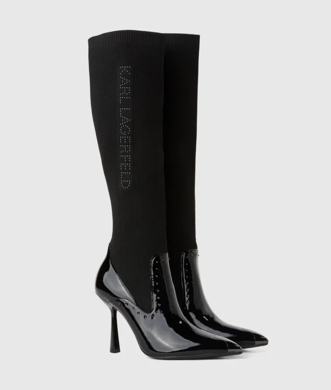Botas altas con tachuelas Pandara
