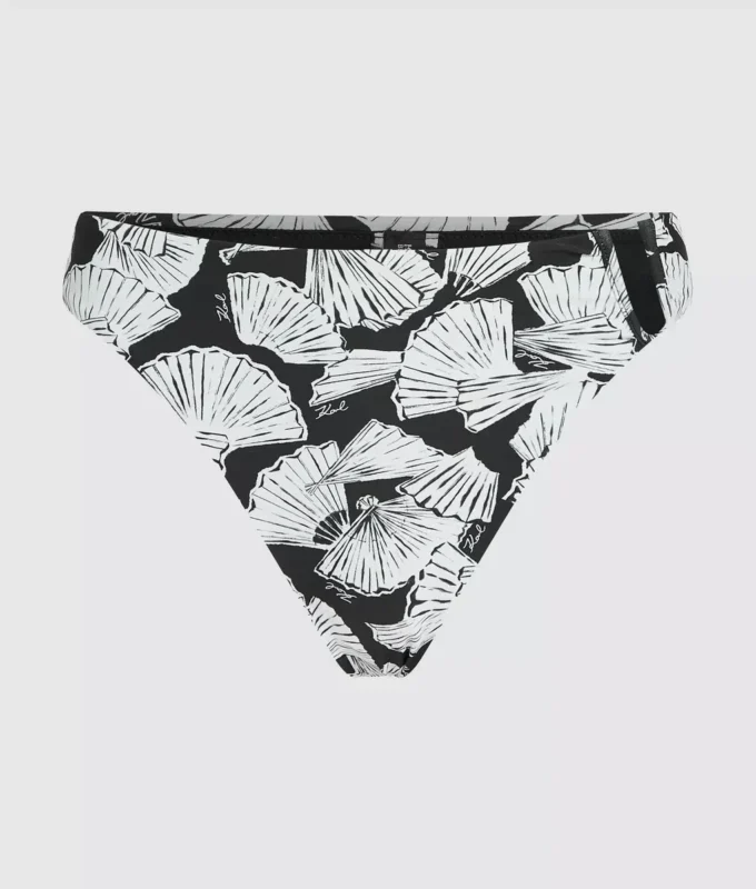 Braguita de bikini con estampado de abanicos