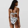 Braguita de bikini con estampado de abanicos