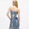 Bustier de denim recubierto
