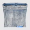 Bustier de denim recubierto