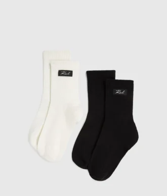 Calcetines con logotipo característico, paquete de 2