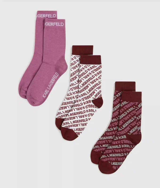 Calcetines con logotipo integral – Paquete de 3