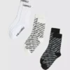 Calcetines con logotipo integral – Paquete de 3