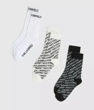 Calcetines con logotipo integral – Paquete de 3