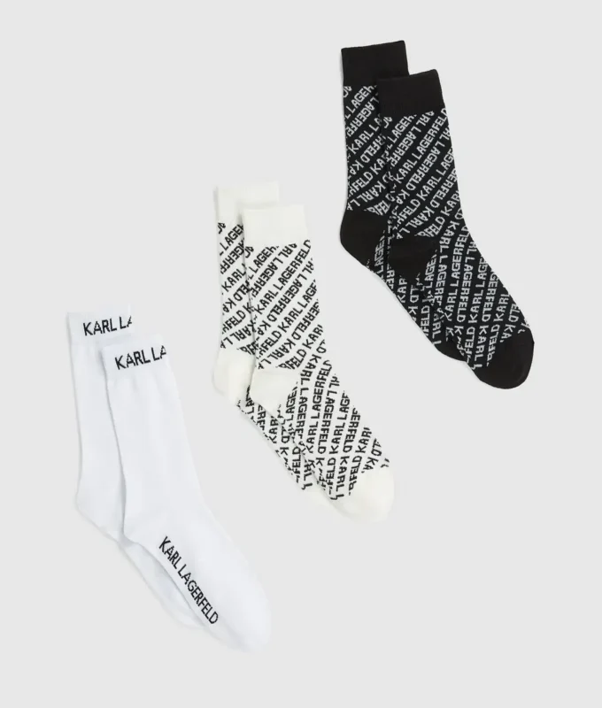 Calcetines con logotipo integral – Paquete de 3