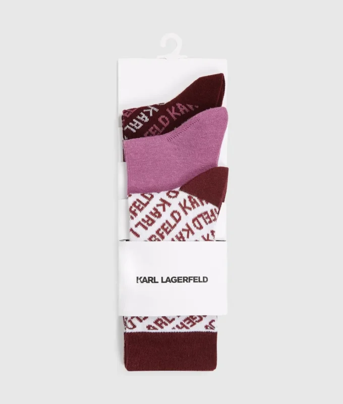 Calcetines con logotipo integral – Paquete de 3