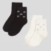 CALCETINES CON STRASS K/AUTOGRAPH – PACK DE 2