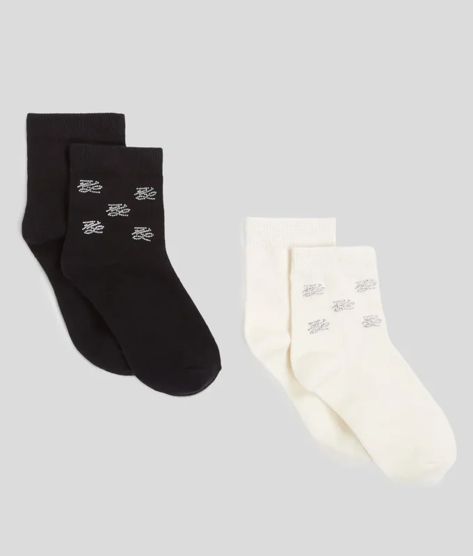 CALCETINES CON STRASS K/AUTOGRAPH – PACK DE 2