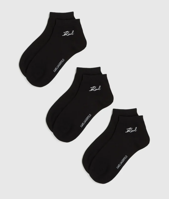 Calcetines cortos exclusivos, paquete de 3