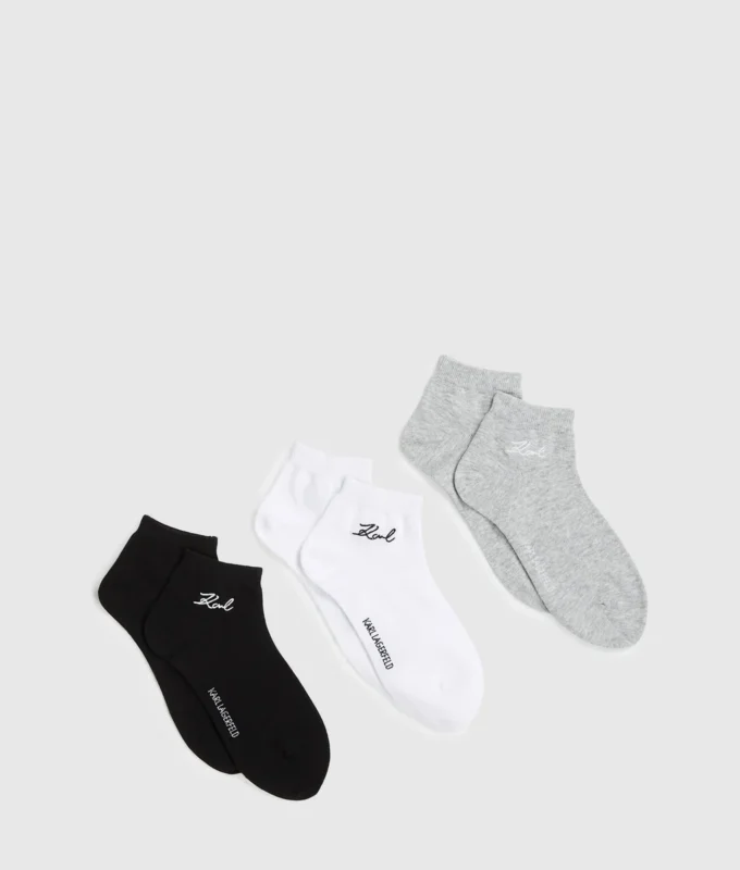 Calcetines cortos exclusivos, paquete de 3