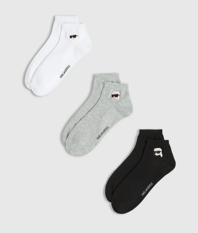Calcetines cortos Ikon, paquete de 3