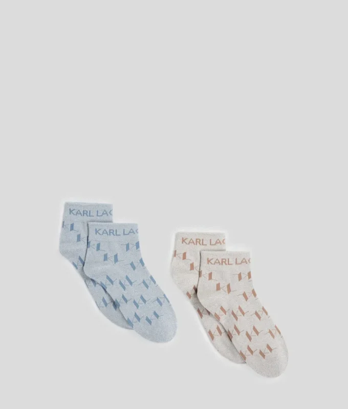 CALCETINES CORTOS K/MONOGRAM – PACK DE 2