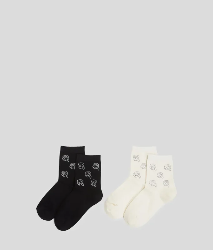 CALCETINES IKON CON STRASS – PACK DE 2