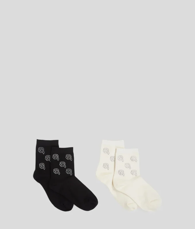CALCETINES IKON CON STRASS – PACK DE 2