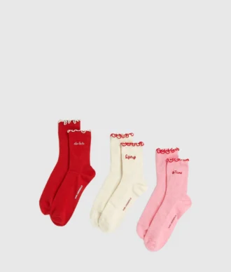 Calcetines Love Notes, paquete de 3