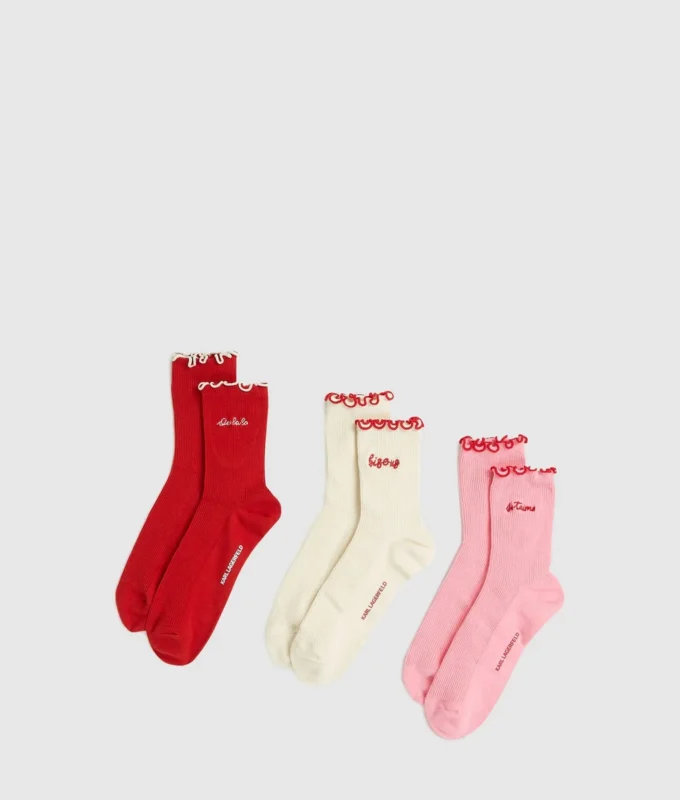 Calcetines Love Notes, paquete de 3